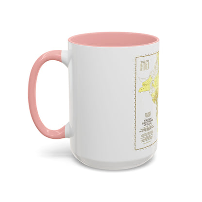India - Political Subdivisions (1946) (Map) Accent Coffee Mug