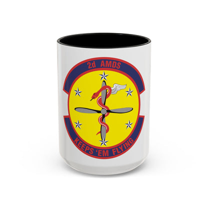 2d Aerospace Medical Squadron (U.S. Air Force) Accent Coffee Mug