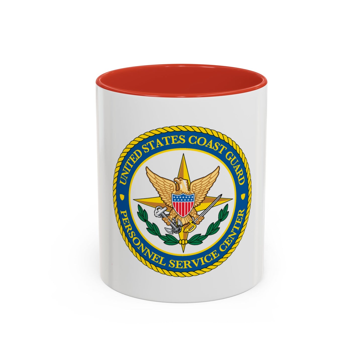 USCG Personnel Service Center (U.S. Coast Guard) Accent Coffee Mug