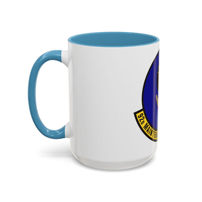 92 Maintenance Operations Squadron AMC (U.S. Air Force) Accent Coffee Mug