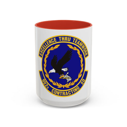 902d Contracting Squadron (U.S. Air Force) Accent Coffee Mug