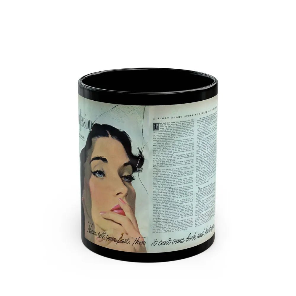 Confession, Redbook magazine, June 1951 - Black Coffee Mug-11oz-Go Mug Yourself