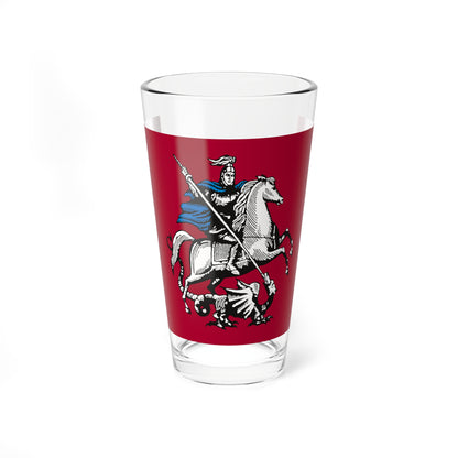 Flag of Moscow Russia (Russia) Pint Glass 16oz