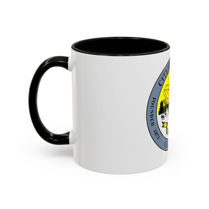 Seal of Downey California - Accent Coffee Mug