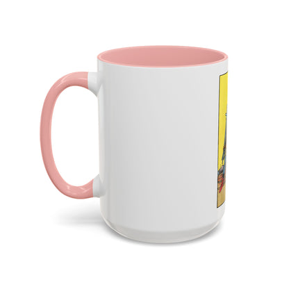 The 7 of Swords (Tarot Card) Accent Coffee Mug
