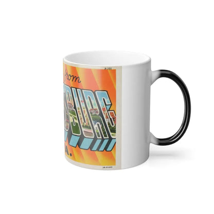 Greetings from Parkersburg W Va (Greeting Postcards) Color Changing Mug 11oz-Go Mug Yourself