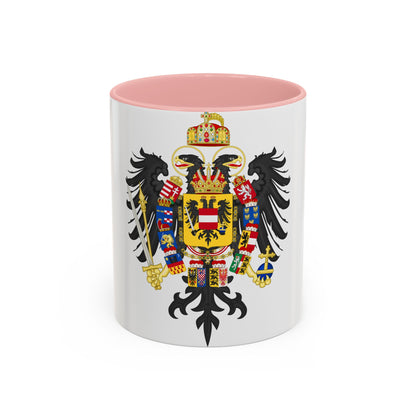 Middle Coat of Arms of Francis II, Holy Roman Emperor (1804-1806) - Accent Coffee Mug