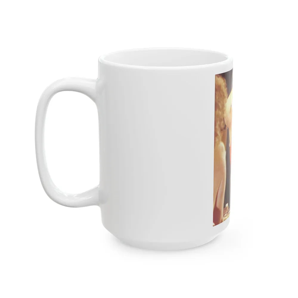 Linda Blair #186 - Topless (Vintage Female Icon) White Coffee Mug-Go Mug Yourself