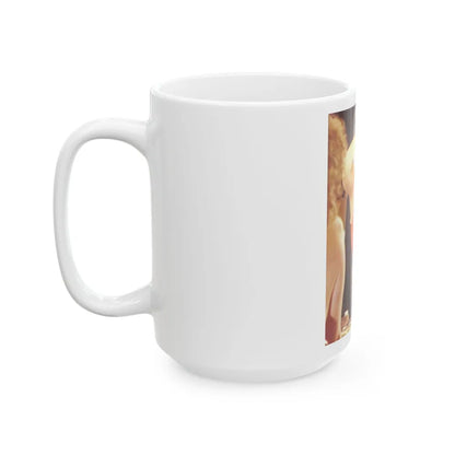 Linda Blair #186 - Topless (Vintage Female Icon) White Coffee Mug-Go Mug Yourself