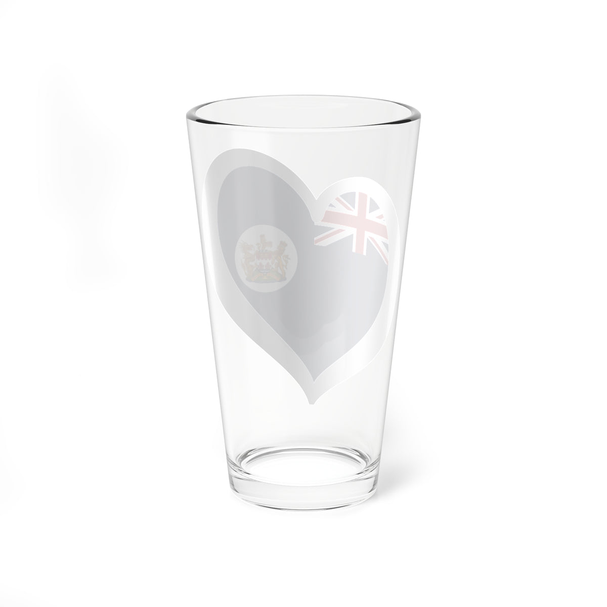 Eurovision Song Contest heart Hong Kong white 1959-1997 (China) Pint Glass 16oz