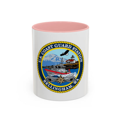 USCG Station Bellingham WA (U.S. Coast Guard) Accent Coffee Mug