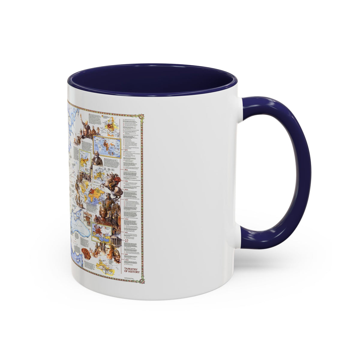 Europe - History The Major Turning Points (1983) (Map) Accent Coffee Mug