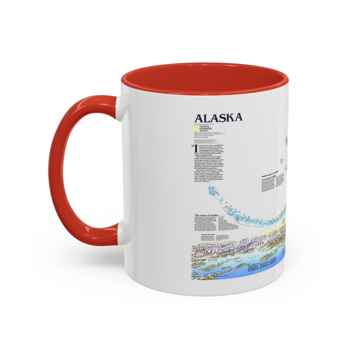 Alaska 2 (1994) (Map) Accent Coffee Mug