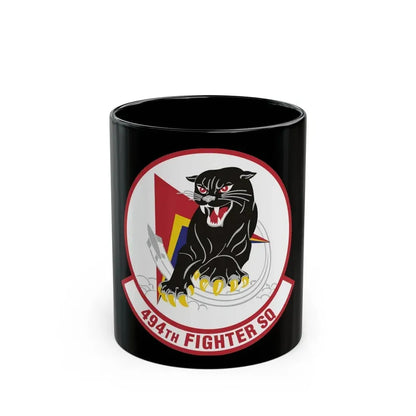 494th Fighter Squadron (U.S. Air Force) Black Coffee Mug 11oz - Go Mug Yourself