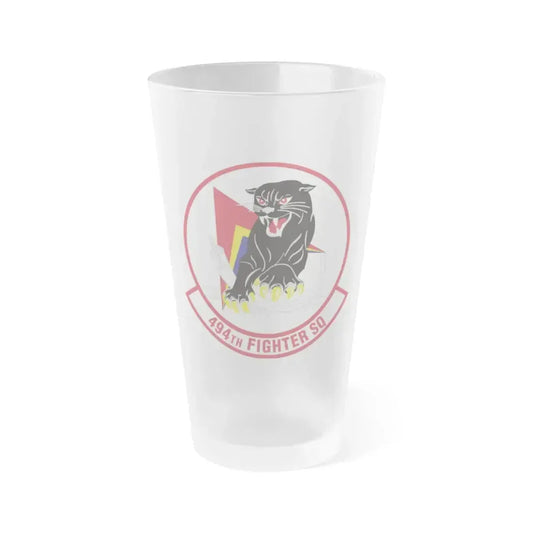 494th Fighter Squadron (U.S. Air Force) Frosted Pint Glass 16oz 16oz Frosted - Go Mug Yourself