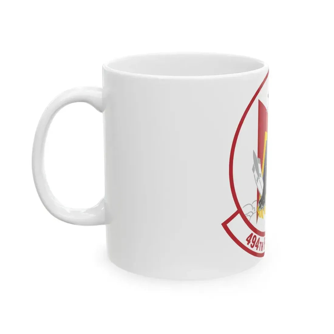 494th Fighter Squadron (U.S. Air Force) White Coffee Mug - Go Mug Yourself