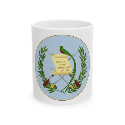 Coat of arms of Guatemala 2 - White Coffee Mug-11oz-Go Mug Yourself