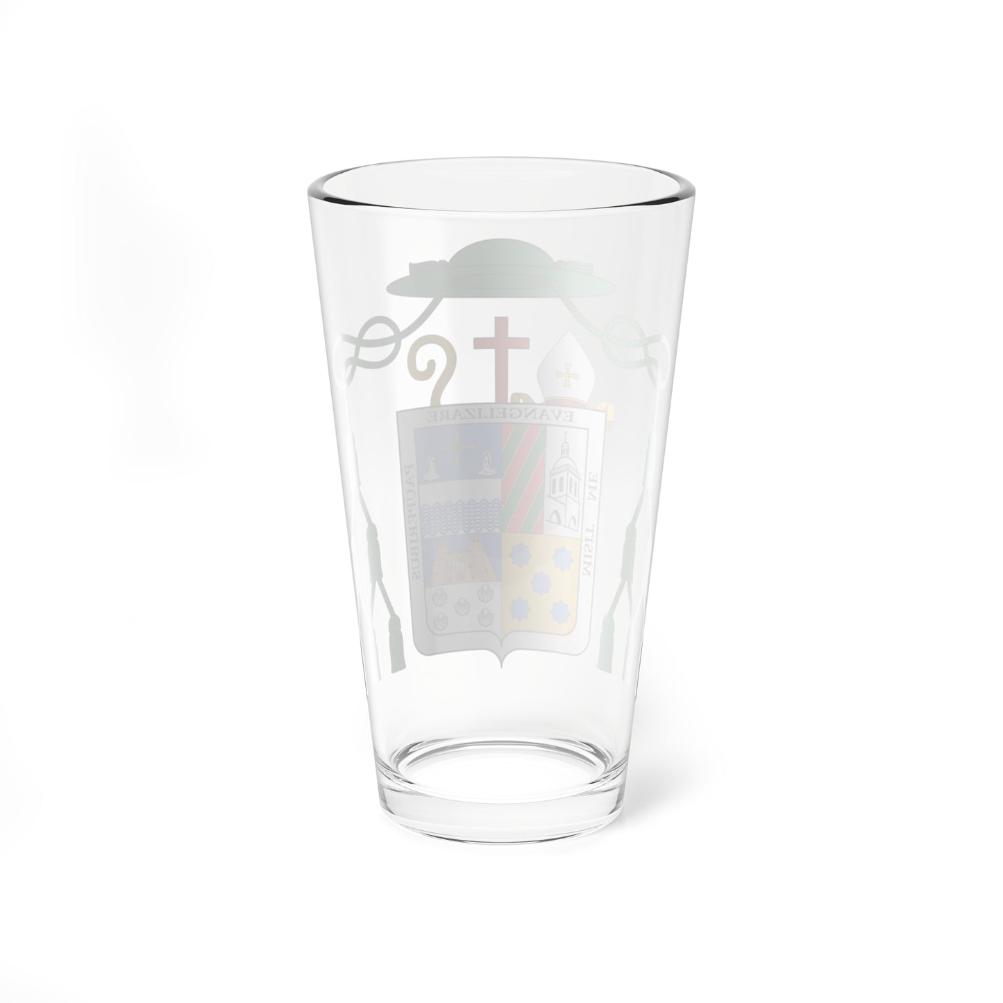Escudo de Atilano Rodríguez Martínez (Spain) (Coat of Arms) Pint Glass 16oz