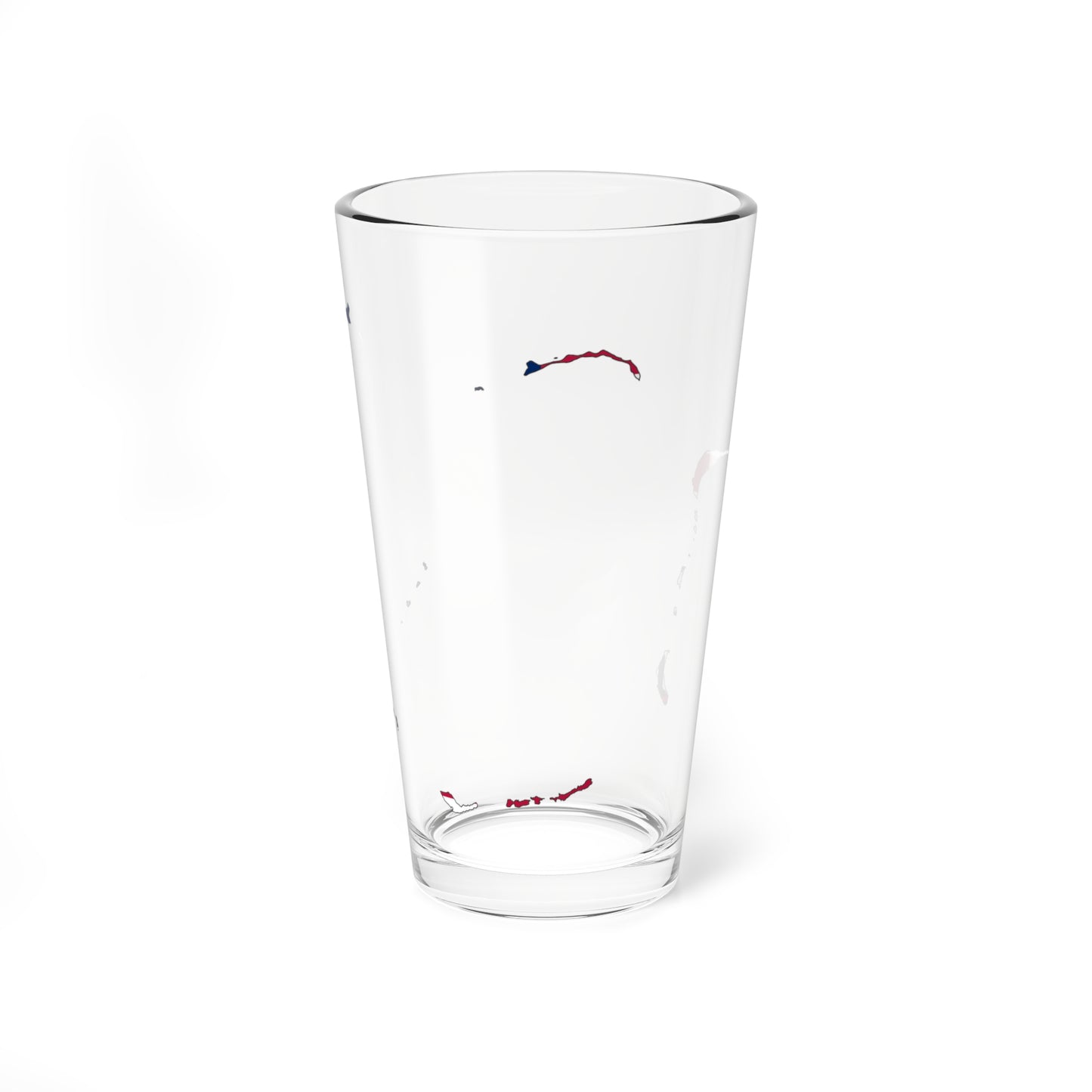 Bikini Atoll Flag Map (Marshall Islands) Pint Glass 16oz