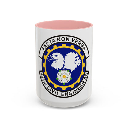 421st Civil Engineer Squadron (U.S. Air Force) Accent Coffee Mug