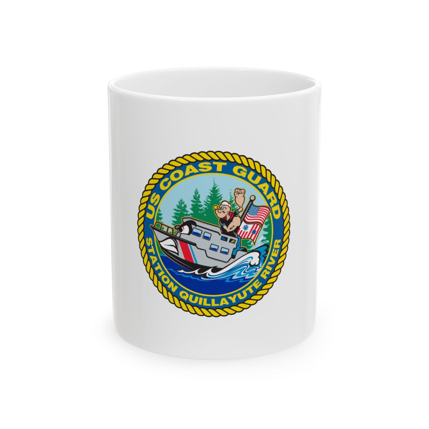 USCGS Quillayute River (U.S. Coast Guard) White Coffee Mug
