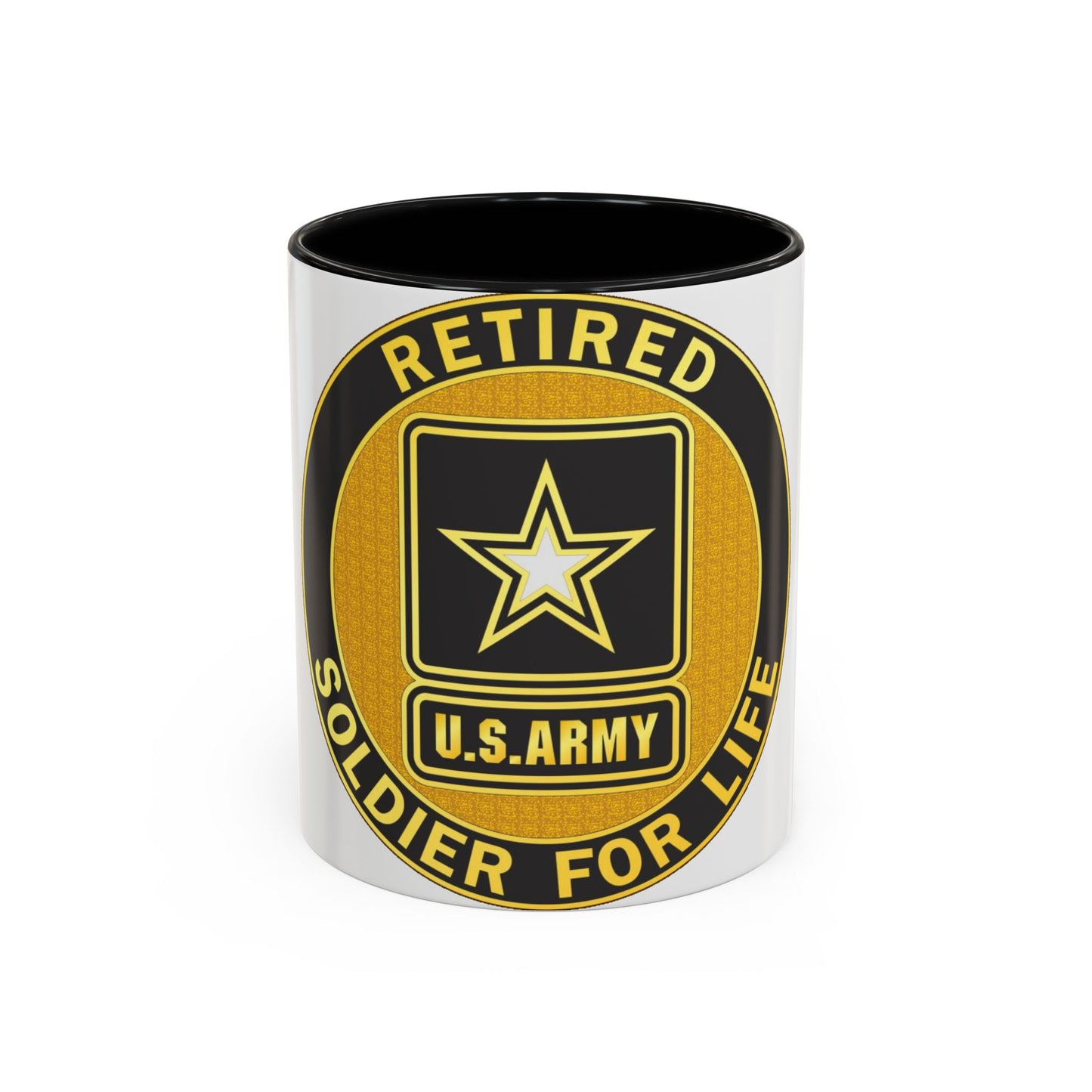 Retired Service Identification Badge (U.S. Army) Accent Coffee Mug