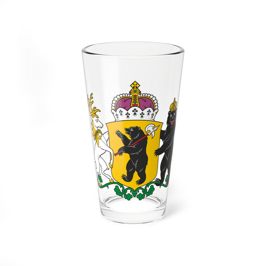 Coat of Arms of Yaroslavl Oblast 2011 full (Russia) (Coat of Arms) Pint Glass 16oz