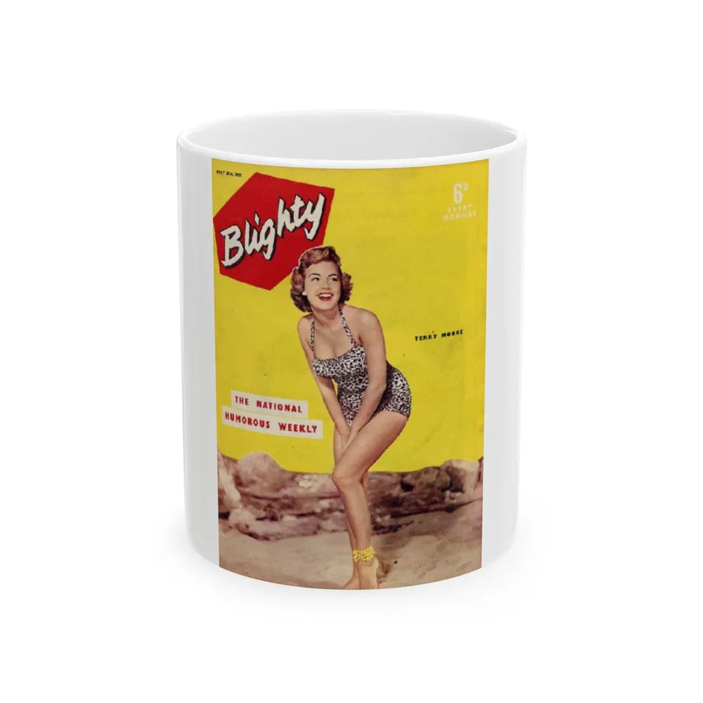 Terry Moore #267 - Mag. Cover (Vintage Female Icon) White Coffee Mug-11oz-Go Mug Yourself