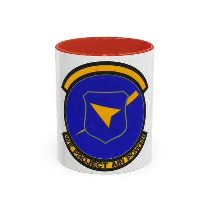 496 Air Base Sq USAFE (U.S. Air Force) Accent Coffee Mug 11oz Red - Go Mug Yourself