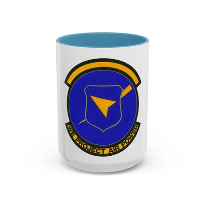 496 Air Base Sq USAFE (U.S. Air Force) Accent Coffee Mug 15oz Light Blue - Go Mug Yourself