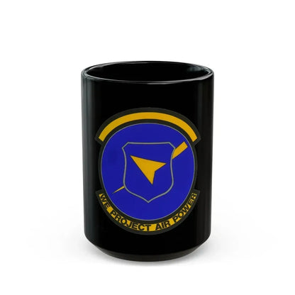 496 Air Base Sq USAFE (U.S. Air Force) Black Coffee Mug 15oz - Go Mug Yourself