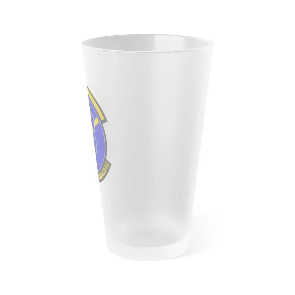 496 Air Base Sq USAFE (U.S. Air Force) Frosted Pint Glass 16oz - Go Mug Yourself