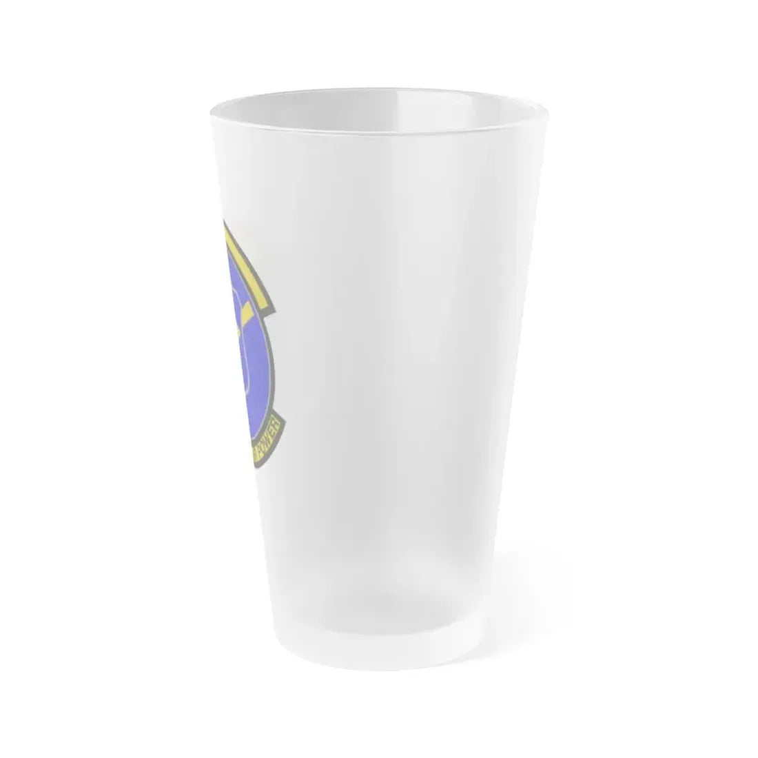 496 Air Base Sq USAFE (U.S. Air Force) Frosted Pint Glass 16oz - Go Mug Yourself