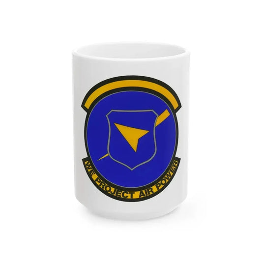 496 Air Base Sq USAFE (U.S. Air Force) White Coffee Mug 15oz - Go Mug Yourself