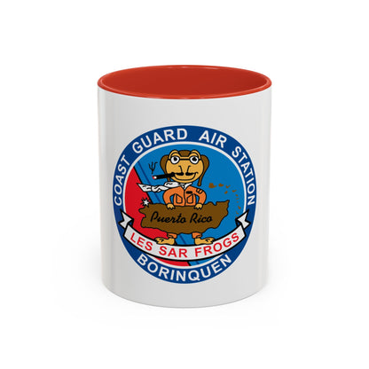 USCG Air Station Borinquen   Les SAR Frog (U.S. Coast Guard) Accent Coffee Mug