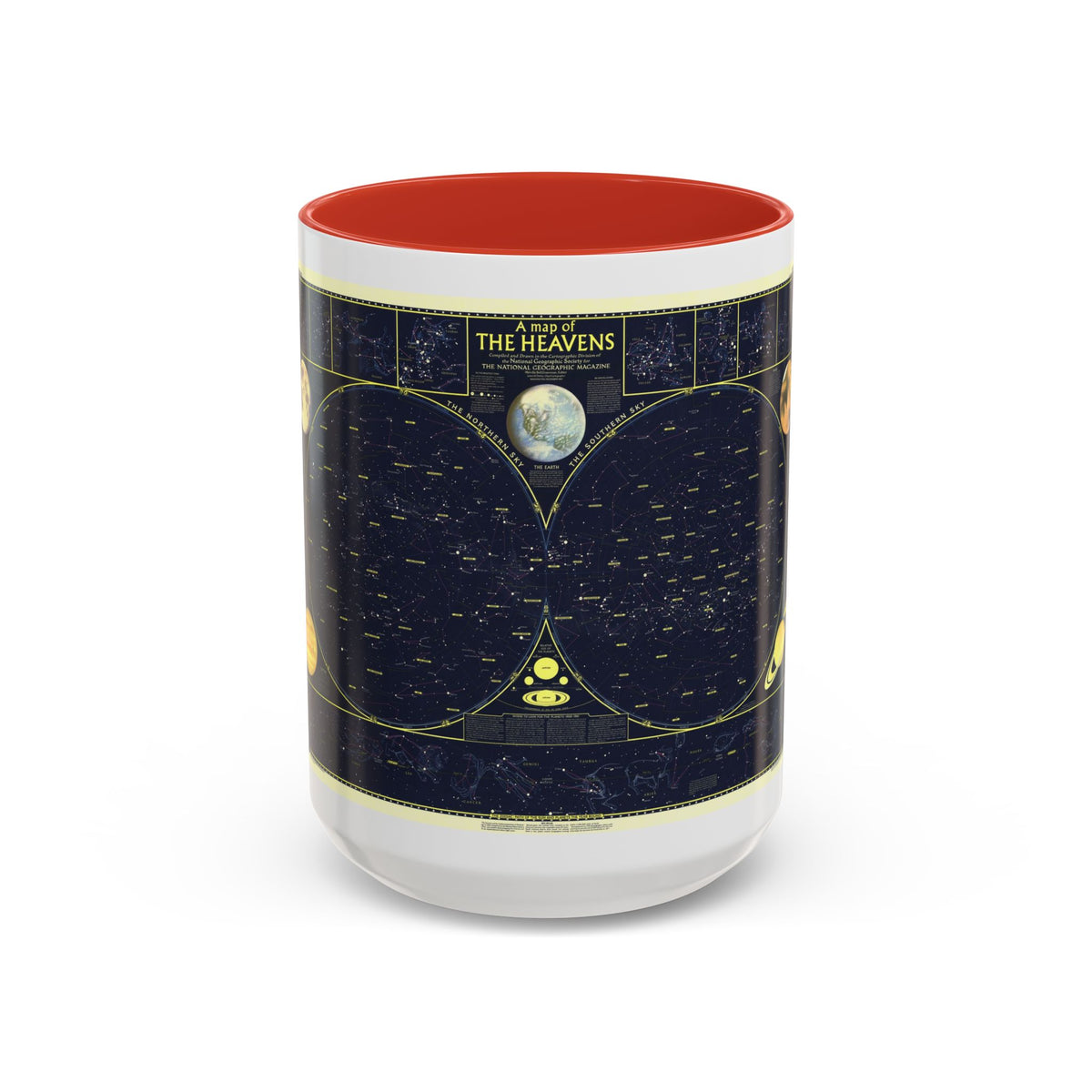 Heavens, The 1 (1957) (Map) Accent Coffee Mug
