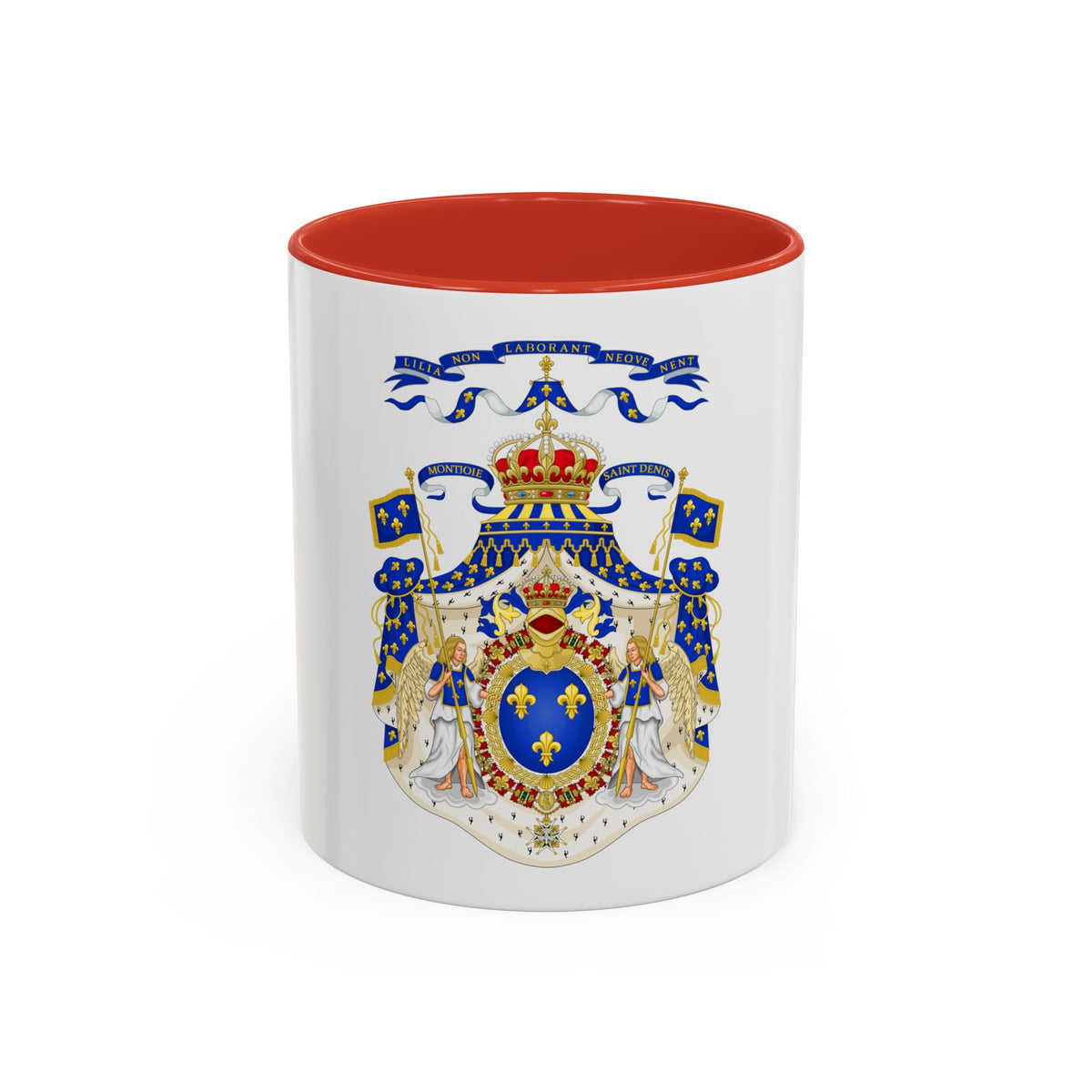 Grand Royal Coat of Arms of France - Accent Coffee Mug