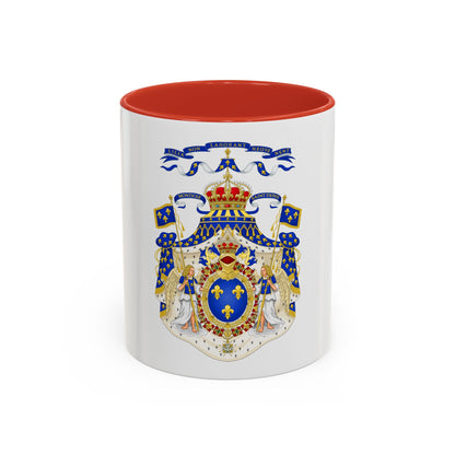 Grand Royal Coat of Arms of France - Accent Coffee Mug