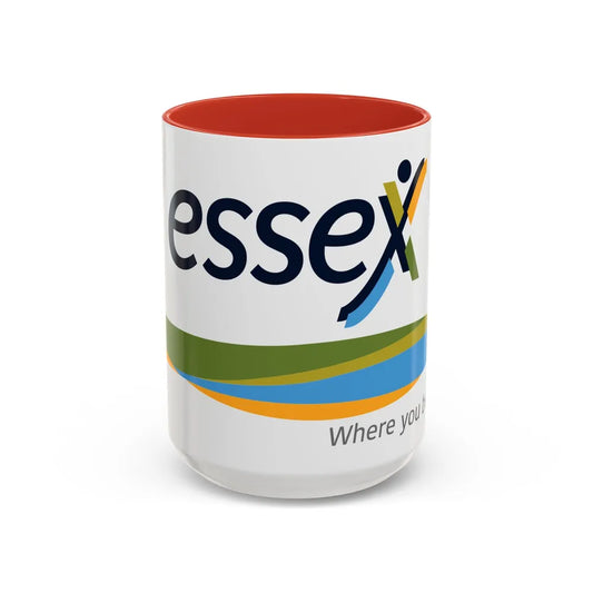 Essex Ontario Flag Canada - Accent Coffee Mug-15oz-Red-Go Mug Yourself