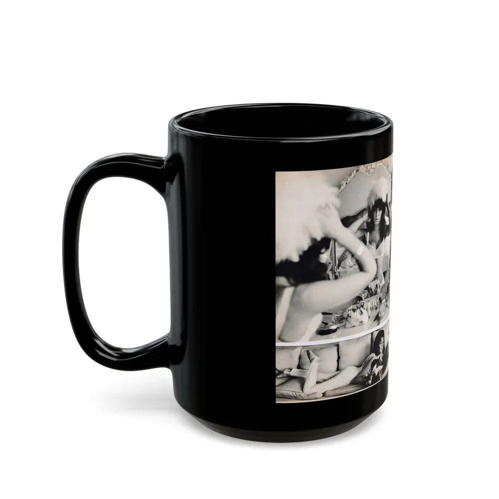 Julie Ege #179 (Vintage Female Icon) Black Coffee Mug-Go Mug Yourself