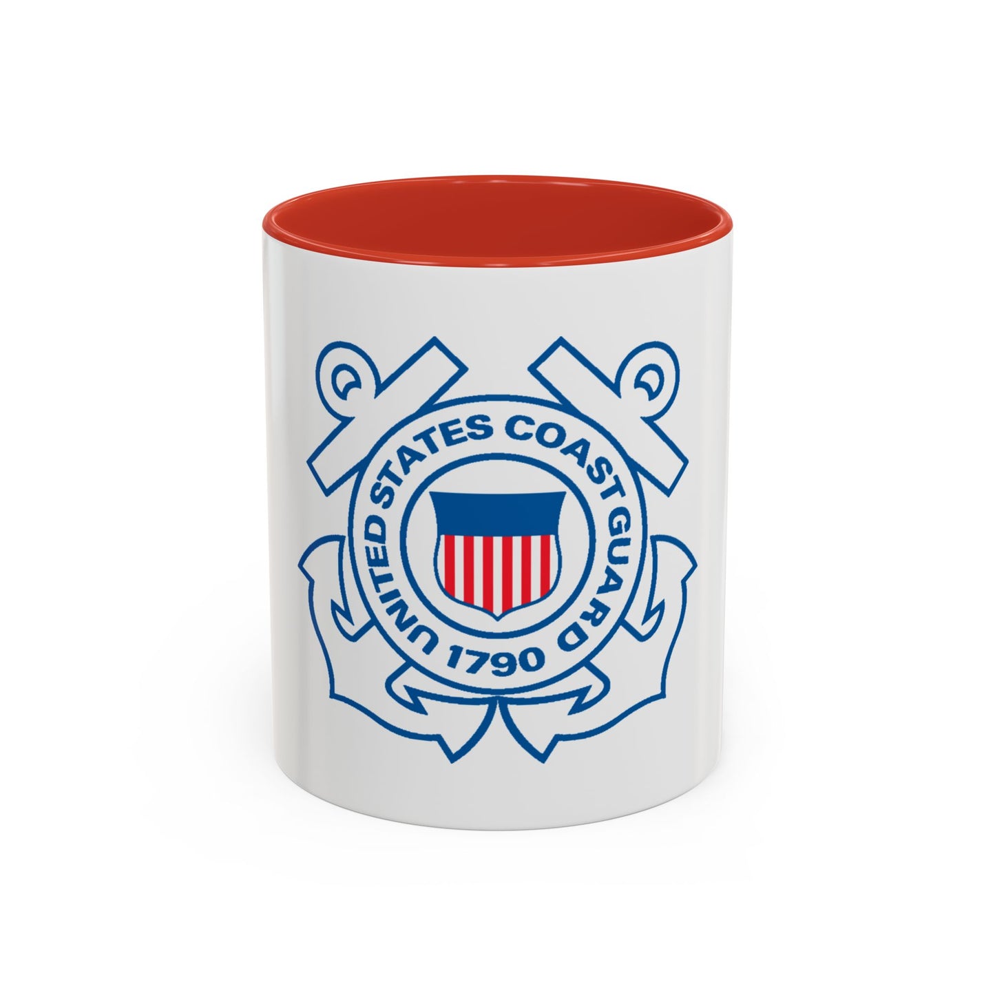 USCG Official Emblem (U.S. Coast Guard) Accent Coffee Mug