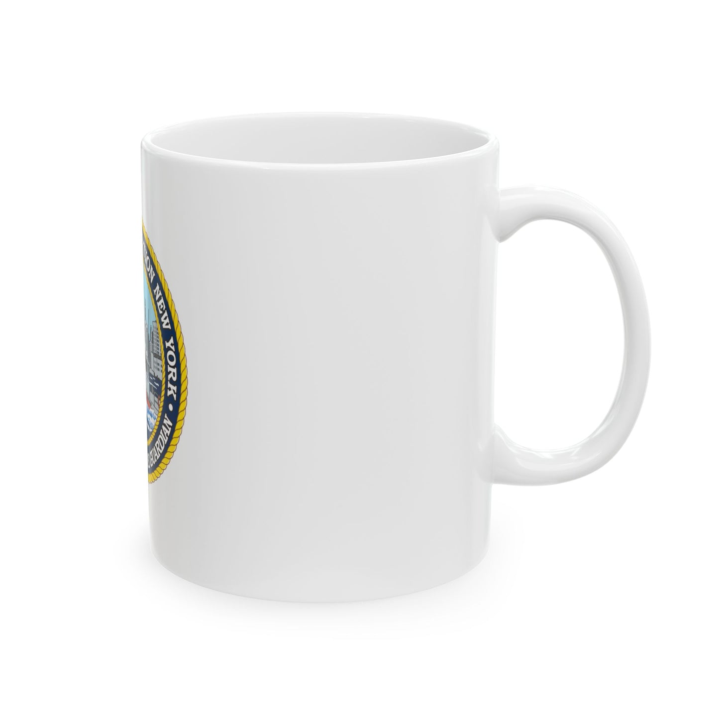 USCG Station New York (U.S. Coast Guard) White Coffee Mug