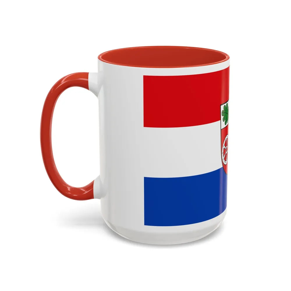 Flag of Aschaffenburg Germany - Accent Coffee Mug-Go Mug Yourself