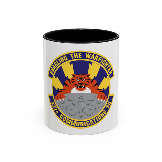 422d Communications Squadron (U.S. Air Force) Accent Coffee Mug