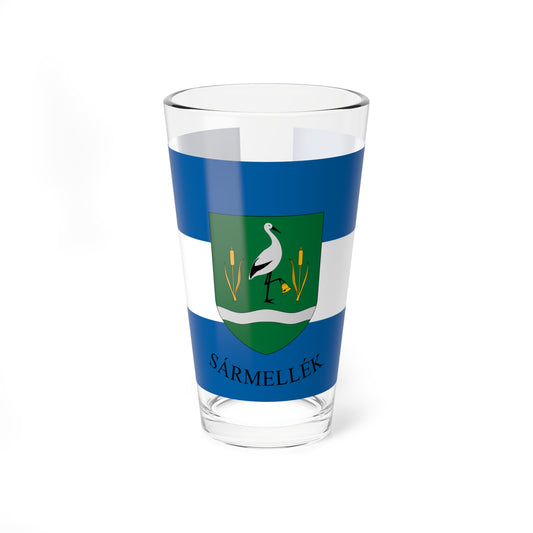 Flag of Sarmellek (Hungary) Pint Glass 16oz