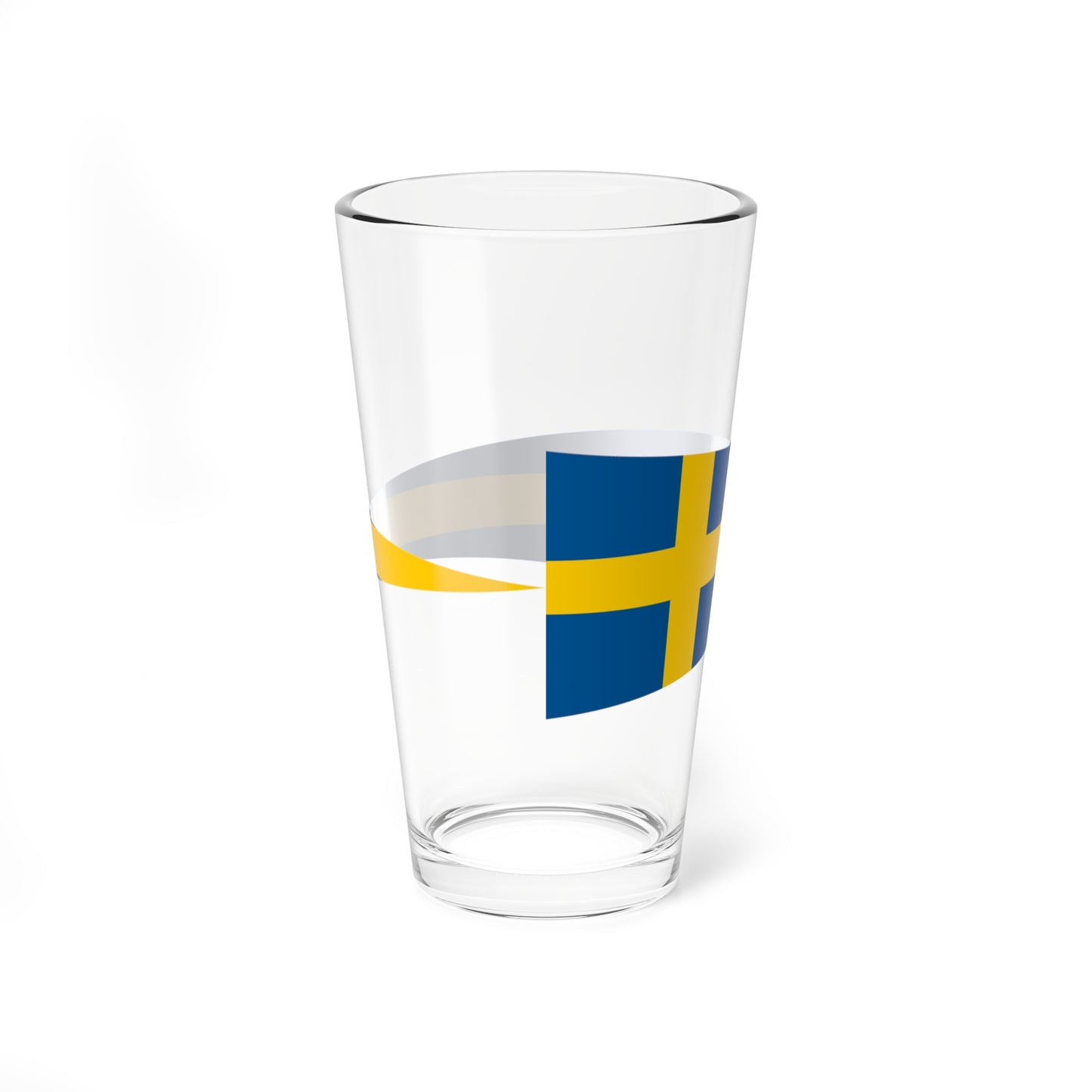Naval Rank Flag of Sweden - Divisionschef (Sweden) Pint Glass 16oz