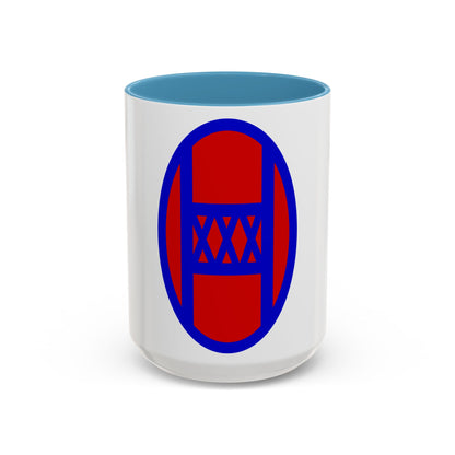 30th Infantry Division SSI (U.S. Army) Accent Coffee Mug