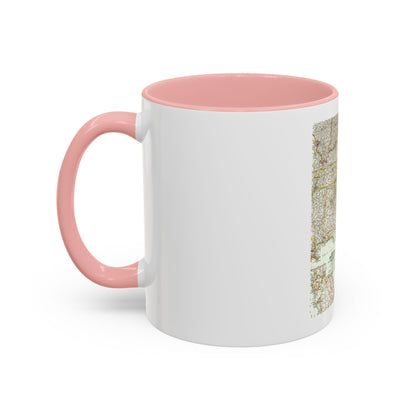 USA - Southeastern (1958) (Map) Accent Coffee Mug