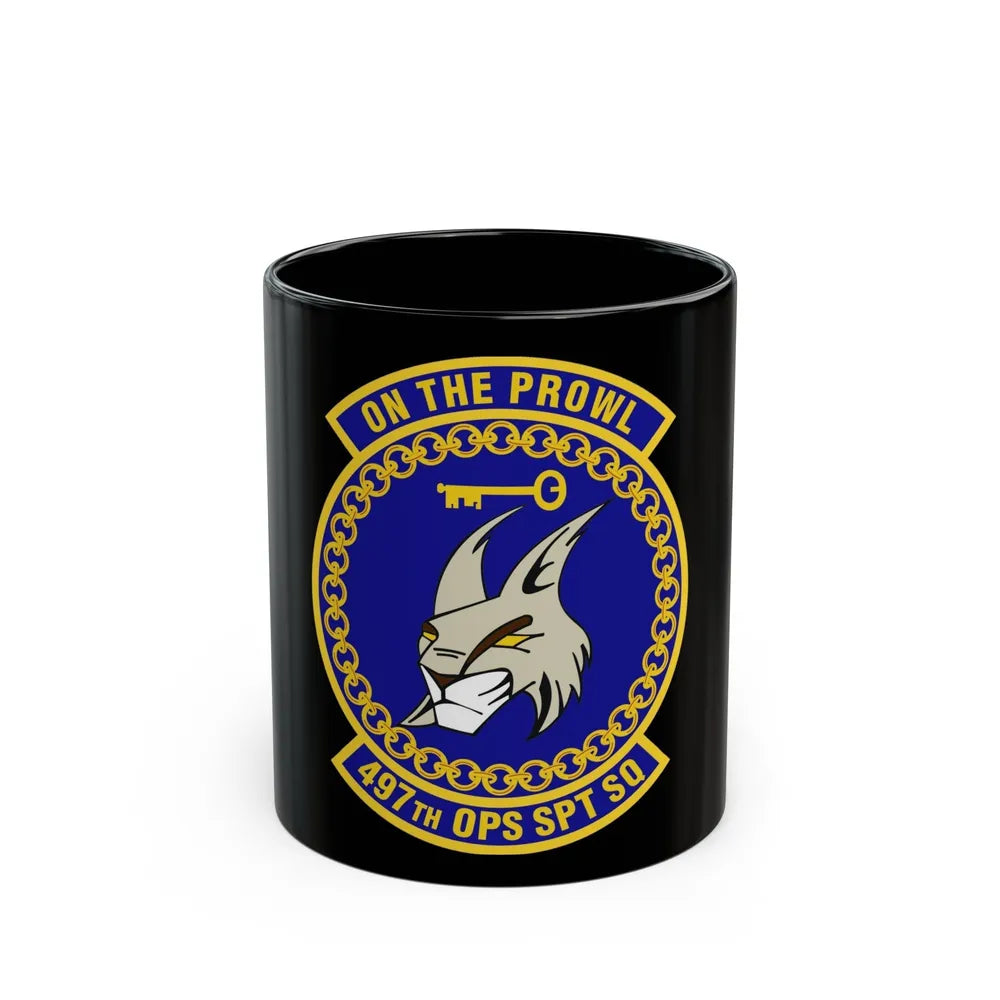 497 Operations Support Squadron ACC (U.S. Air Force) Black Coffee Mug-11oz-Go Mug Yourself