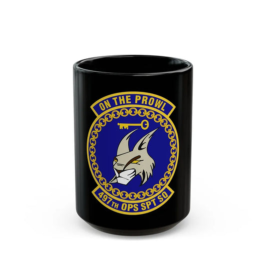 497 Operations Support Squadron ACC (U.S. Air Force) Black Coffee Mug-15oz-Go Mug Yourself